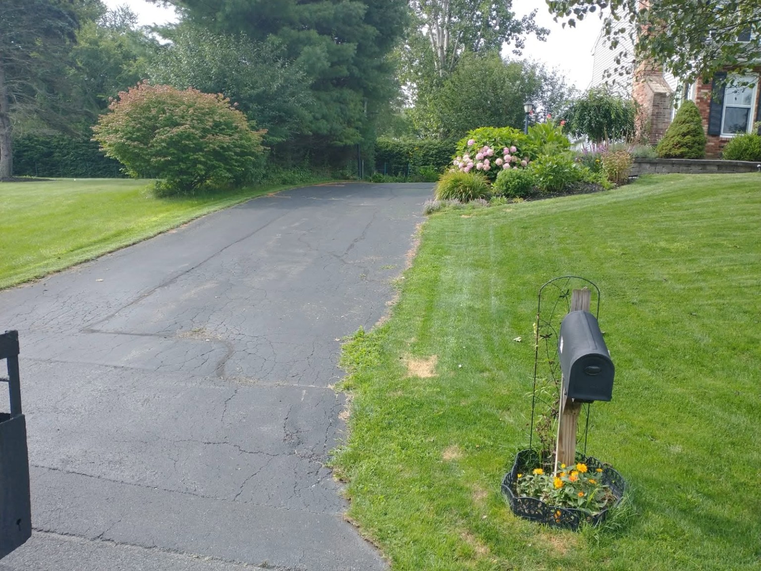 Driveway before sealcoating